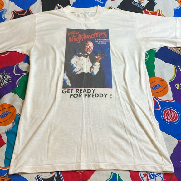 Vintage Single Stitch Freddy Kruger Freddy’s Nightmares TV Show Promo Shirt RARE